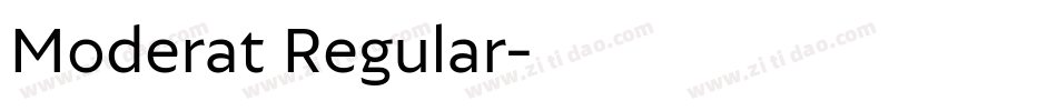 Moderat Regular字体转换
